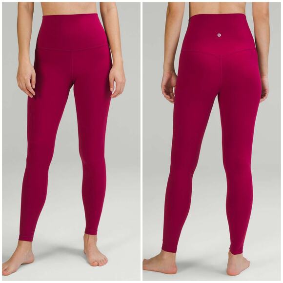 Lululemon Align High-Rise Pant Size 8 Legging 28" Pomegranate Pink Yoga Gym Walk - Picture 1 of 6